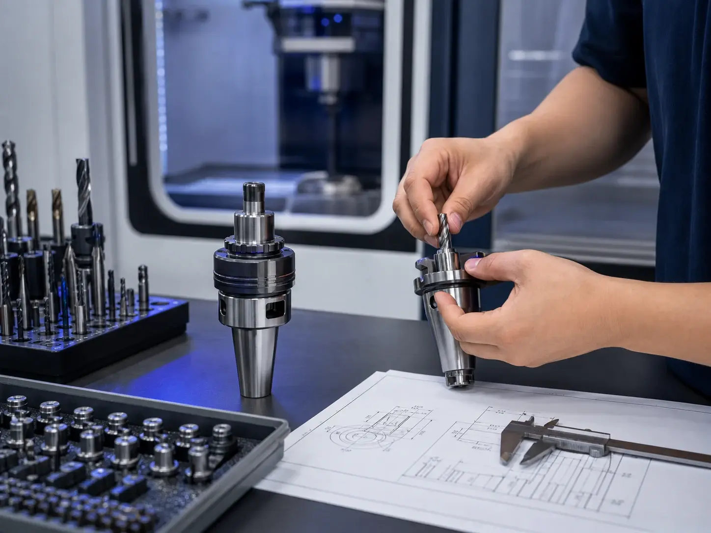 הכנת כלים ודפינה במסלול מפעיל־כוון CNC